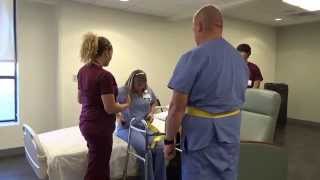 Physical Therapy Transfer Training  How To Transfer From Wheelchair To Bed [upl. by Fortier]