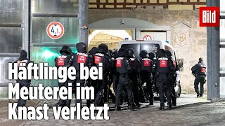 Gefängnismeuterei Polizei stürmt Knast in Thüringen  JVA Untermaßfeld [upl. by Nial]